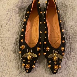 Queen Bee blinged flats. EU 41. US 10. New
